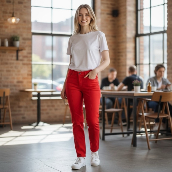 SANTANA JEANS Denim - 434 - SANTANA JEANS 10x30 REDISH/PINK